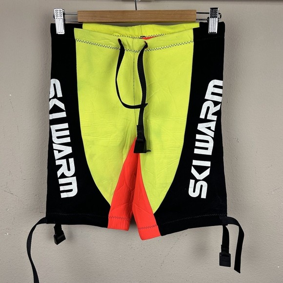 Ski Warm Men's Yellow / Black Diving Surfing Shorts  28" - Picture 4 of 5